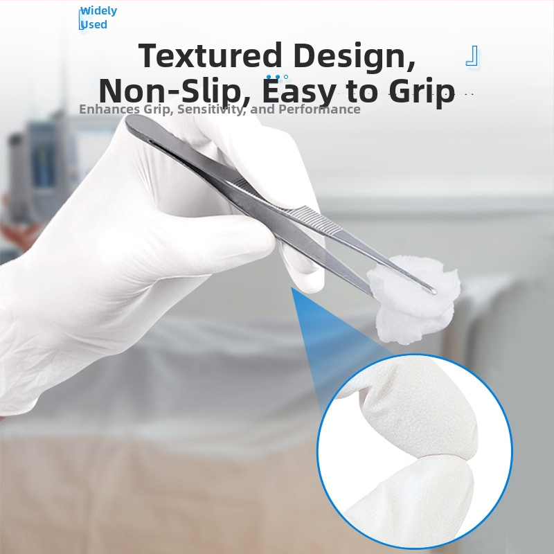 Mănuși nitril, de unică folosință, îngroșate, fără praf, de calitate alimentară