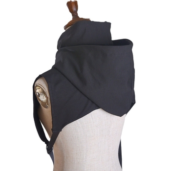Unisex pamučni hoodie s lažnim ovratnikom i kapuljom – jesen/zima