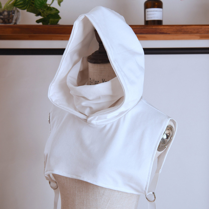 Unisex pamučni hoodie s lažnim ovratnikom i kapuljom – jesen/zima