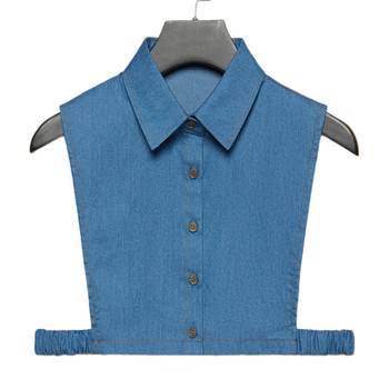 Odvojni džinsasti ovratnik za košulju, moderni minimalistički stil, denim tekstura, izdanje 2025.