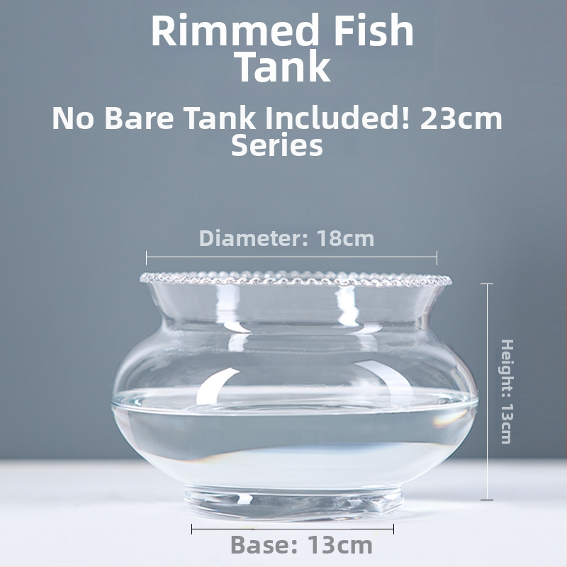 Üvegből készült kerek asztali akvárium aranyhalaknak hidroponikus növény-díszítéssel (Anyag: Üveg; Forma: Kör; Elhelyezés: Asztali; Funkció: Hidroponikus növény-díszítés)