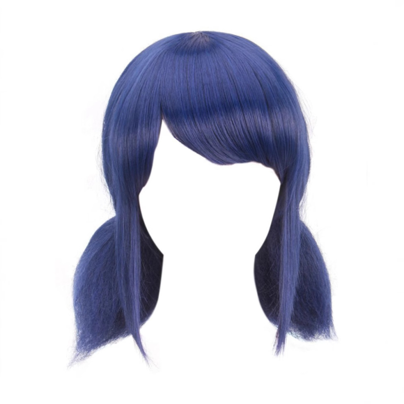 Cosplay wig, inspiriran Ladybug, Model 000373, vlakno otporno na visoke temperature, mehanička obrada, može se bojiti i kovrčati