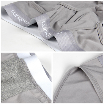 Boxeri antibacterieni din bumbac pentru bărbați cu talie medie – tricot respirabil, 95–100% bumbac, țesătură din bumbac