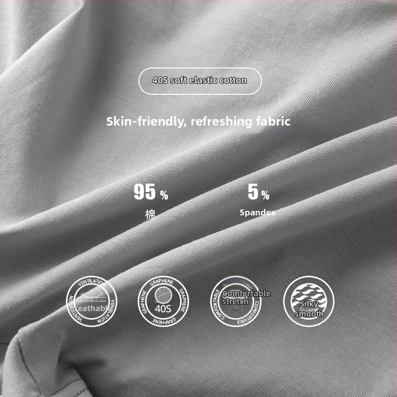 Boxeri antibacterieni din bumbac pentru bărbați cu talie medie – tricot respirabil, 95–100% bumbac, țesătură din bumbac