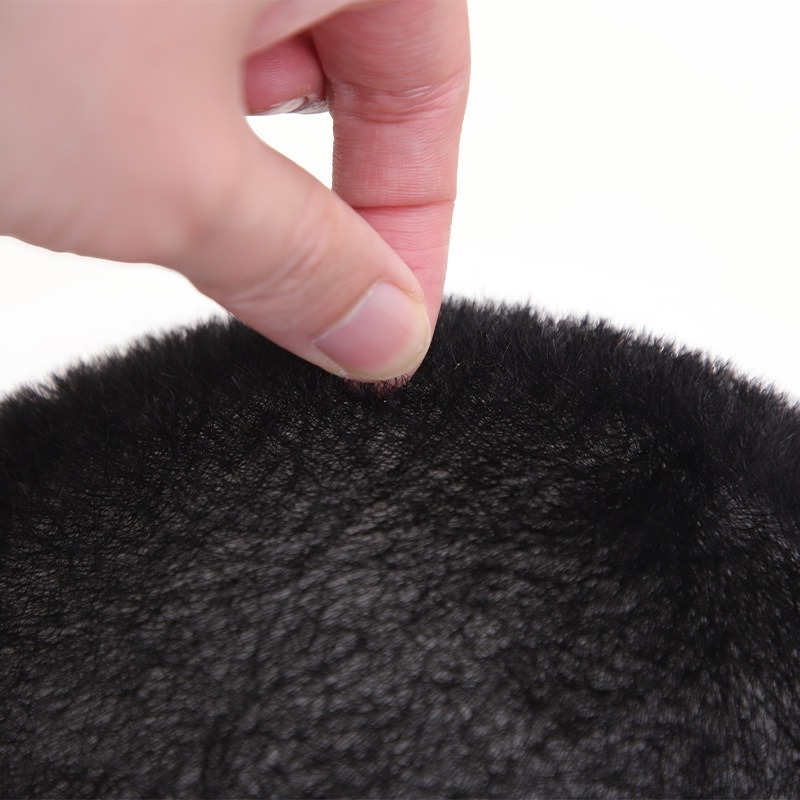 Muška perika - ručno tkana baza V-needle sa biološkom kožom, prozračna ljudska kosa, podrijetlo Henan