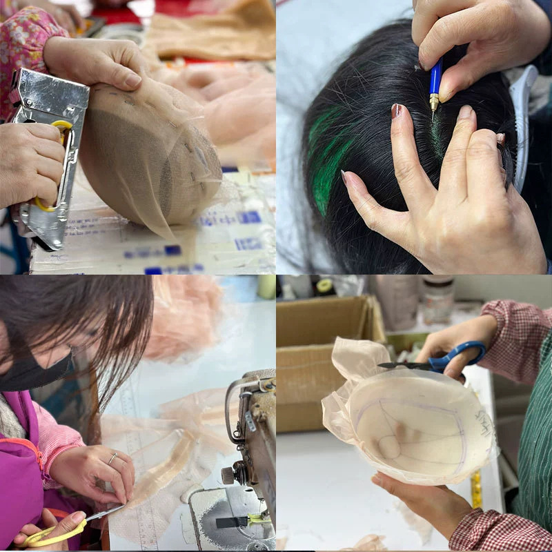 Sunshine JZ001 Muška perika – potpuno ručno tkana, prava ljudska kosa, model JZ001, podrijetlo Shandong