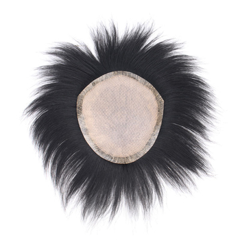 Perucă masculină din păr real, acoperire a cheliei, poate fi vopsită, construcție cu mecanism