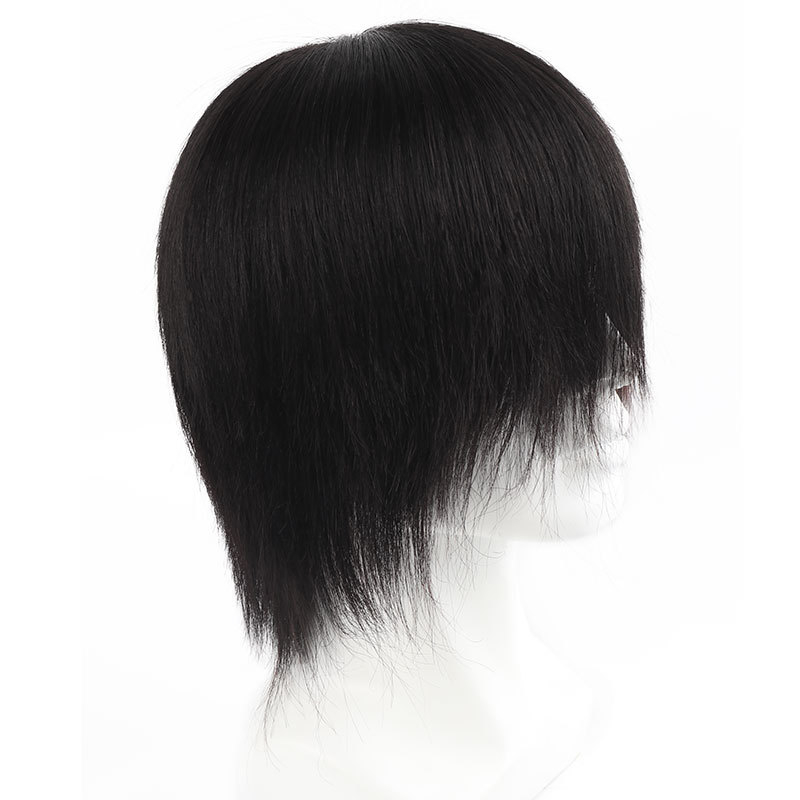 Férfi kézzel szövött paróka valódi emberi hajból, teljesen kézzel készített, festhető, természetes bőrtónus, alkalmas bármilyen arcformához