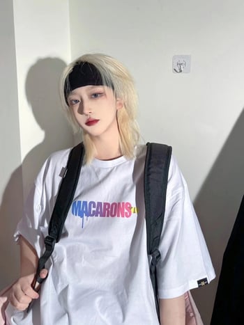 Férfi paróka, rövid haj, koreai stílus, uniszex, mullet fazon, japán szamuráj stílus, egy darabb paróka, modell 203, hőálló rostok