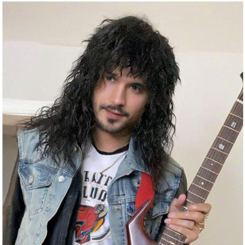 Cosplay paróka - retro rock stílus, mechanizmus alapú kialakítás, hőálló huzal