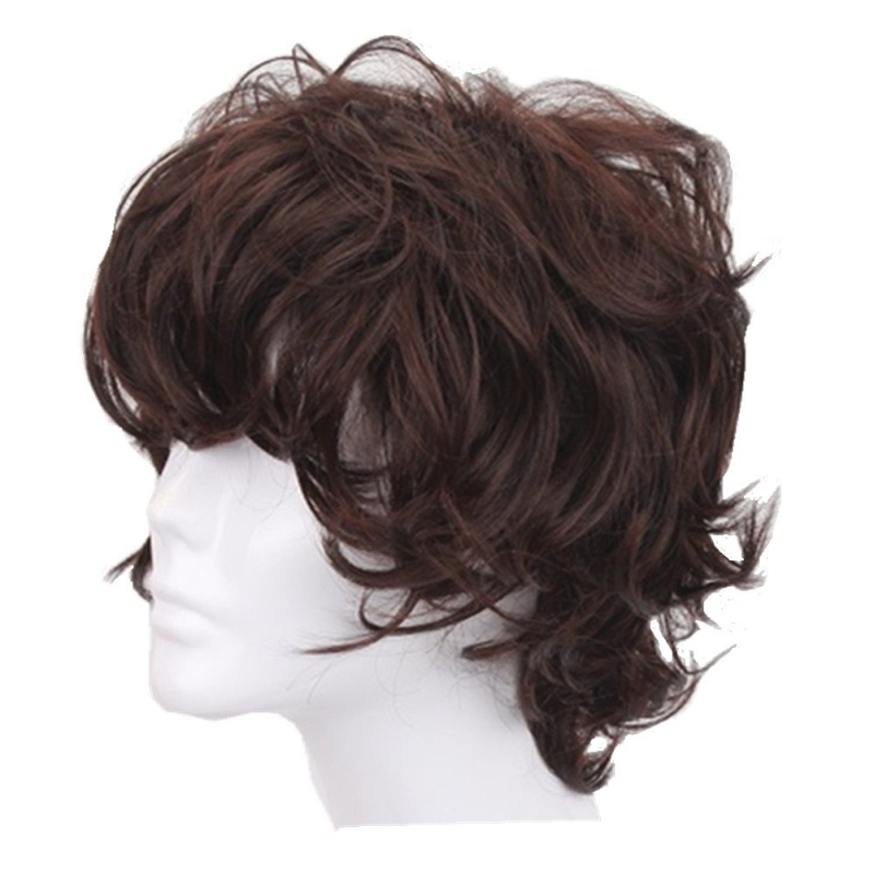 Anime paróka cosplayhoz, göndör haj, hőálló rostok, modell 6058A, férfiaknak