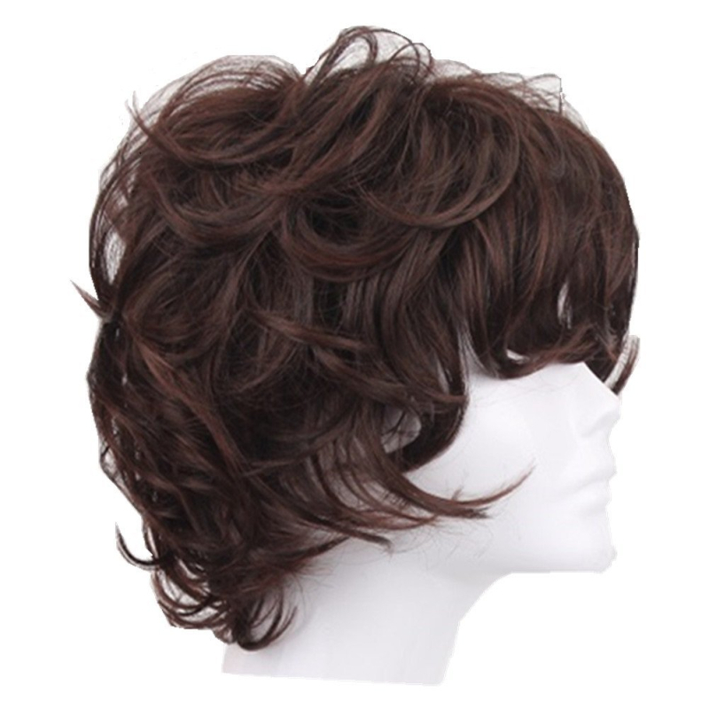 Anime paróka cosplayhoz, göndör haj, hőálló rostok, modell 6058A, férfiaknak