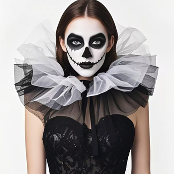 Púpos hálós gallér Halloweenre – hálós anyag, bélés poliészter, 2025 tavaszán kiadva, alkalmas Halloweenre és cosplayre