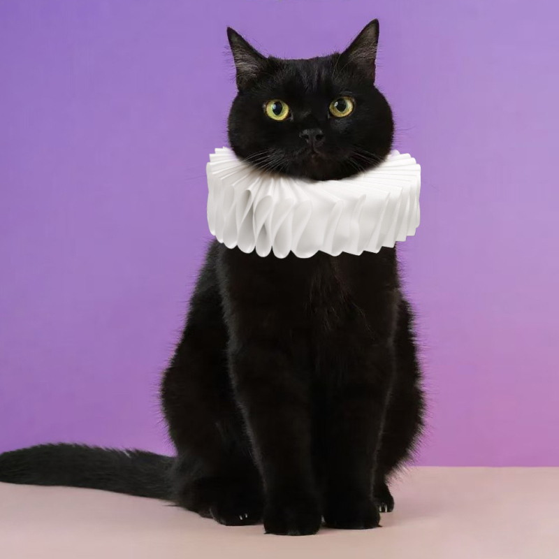Háziállat fotózáshoz dekoratív sál-nyakörv, retro Ruff collar, poliészter, Guangdong eredet, készleten, egyenként csomagolva, fotózáshoz ideális