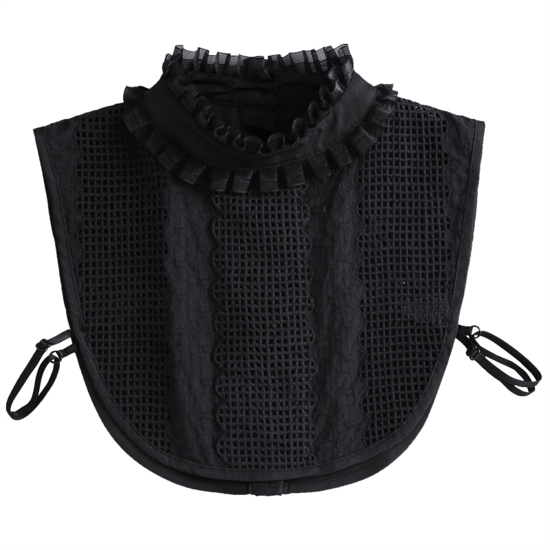 Pamut csipkés álló gallér kockás mintával - tavasz 2024, egyedi csomagolás