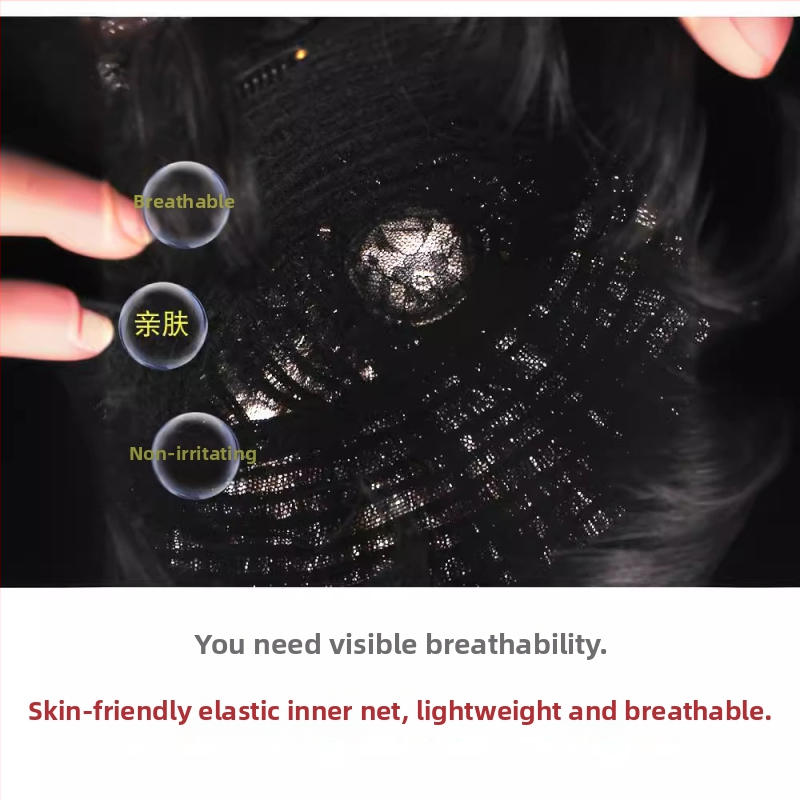 Perucă pentru bărbați, stil coreean, păr natural real, construcție cu mecanism, inspirat de Luhan (2681 rafinat)