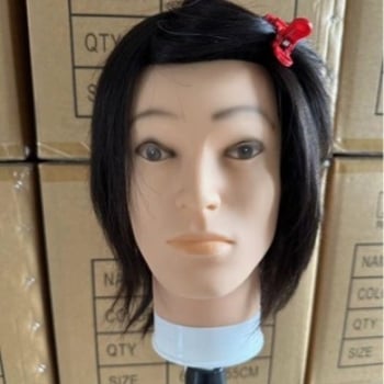 Férfi paróka emberi hajból, rövid hajhosszal, teljesen kézzel szőtt, festhető és dauerolható