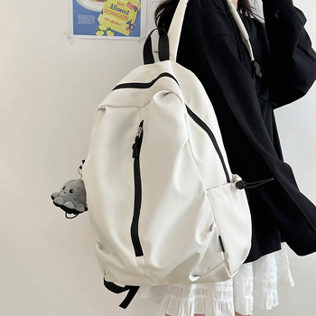 Rucsac din nylon, unisex, cu capacitate mare, pentru uz școlar