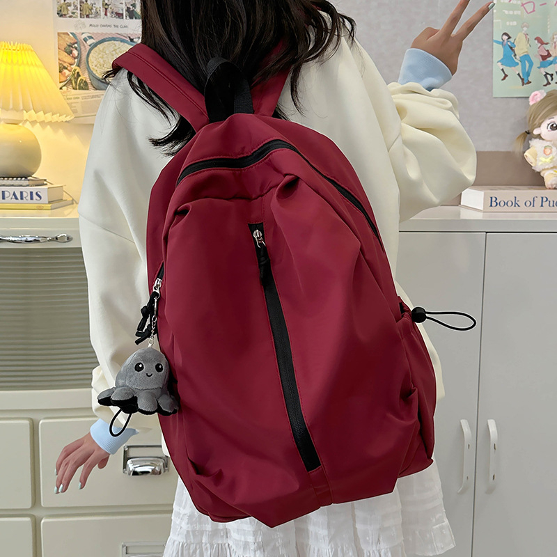 Rucsac din nylon, unisex, cu capacitate mare, pentru uz școlar