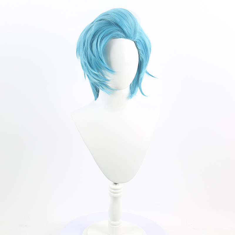 Anime-stílusú cosplay paróka hőálló szálakkal, festhető, mechanikus kivitelezés