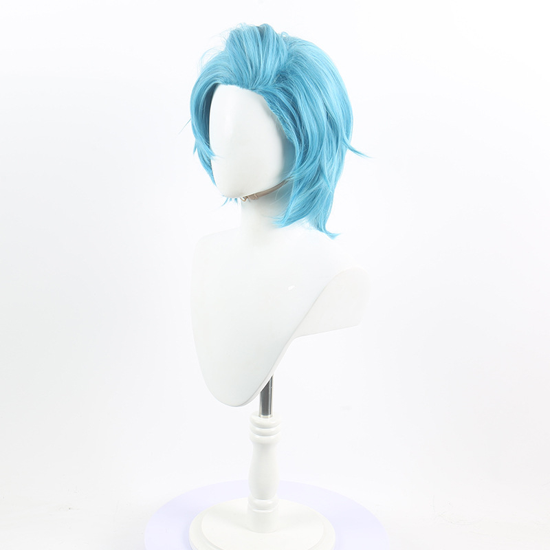 Anime-stílusú cosplay paróka hőálló szálakkal, festhető, mechanikus kivitelezés