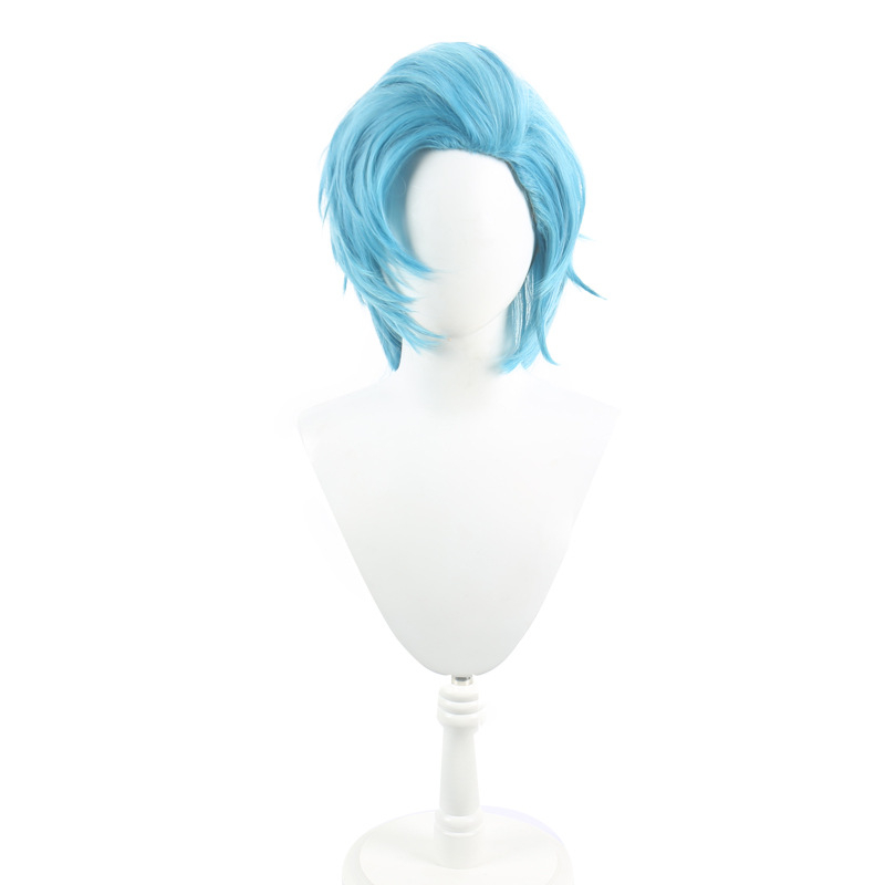 Anime-stílusú cosplay paróka hőálló szálakkal, festhető, mechanikus kivitelezés