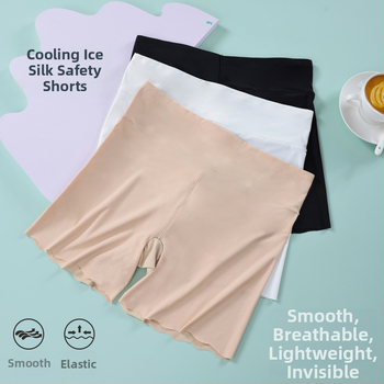 Ice Silk fără cusături, talie medie, anti-expunere, controlul abdomenului și ridicarea șoldurilor.