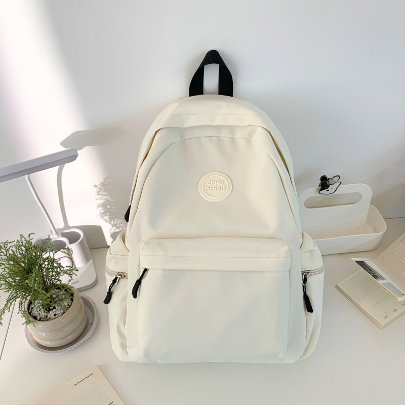 Ghiozdan unisex din Nylon pentru școală și călătorii, impermeabil, ultraușor, rezistent la abraziune, anti-furt, protecție a coloanei, căptușeală din poliester, culoare solidă, toamnă 2025