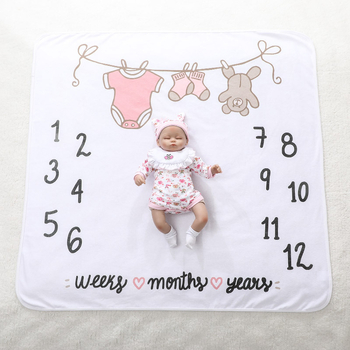 Milestone deka za bebe i djecu, 80% poliester 20% pamuk, 200–300 g, sve sezone, moderni minimalistički stil, prilagodba obrade
