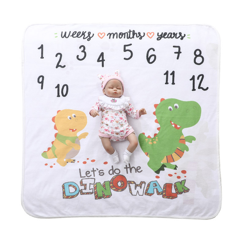 Milestone deka za bebe i djecu, 80% poliester 20% pamuk, 200–300 g, sve sezone, moderni minimalistički stil, prilagodba obrade