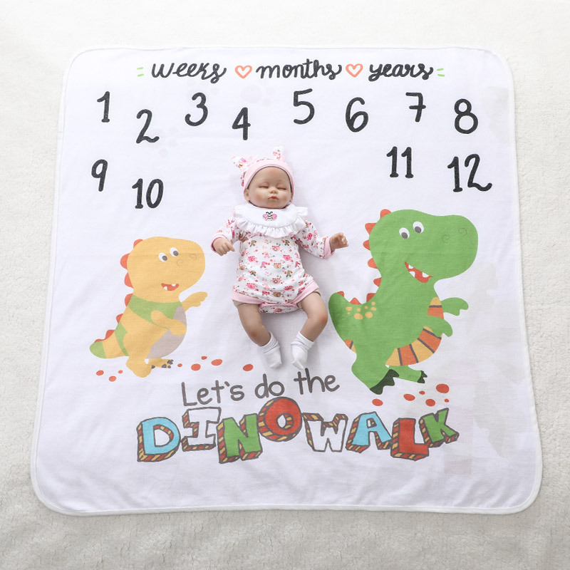 Milestone deka za bebe i djecu, 80% poliester 20% pamuk, 200–300 g, sve sezone, moderni minimalistički stil, prilagodba obrade