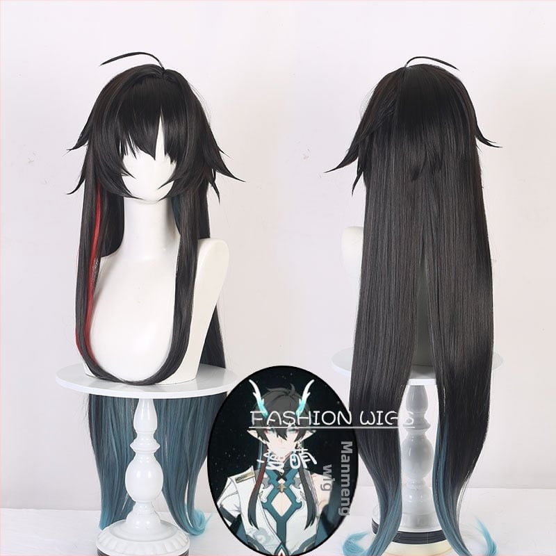 Perucă cosplay Manmeng D92 - fibră sintetică rezistentă la temperaturi, vopsire fără încălzire, stil anime pentru bărbați