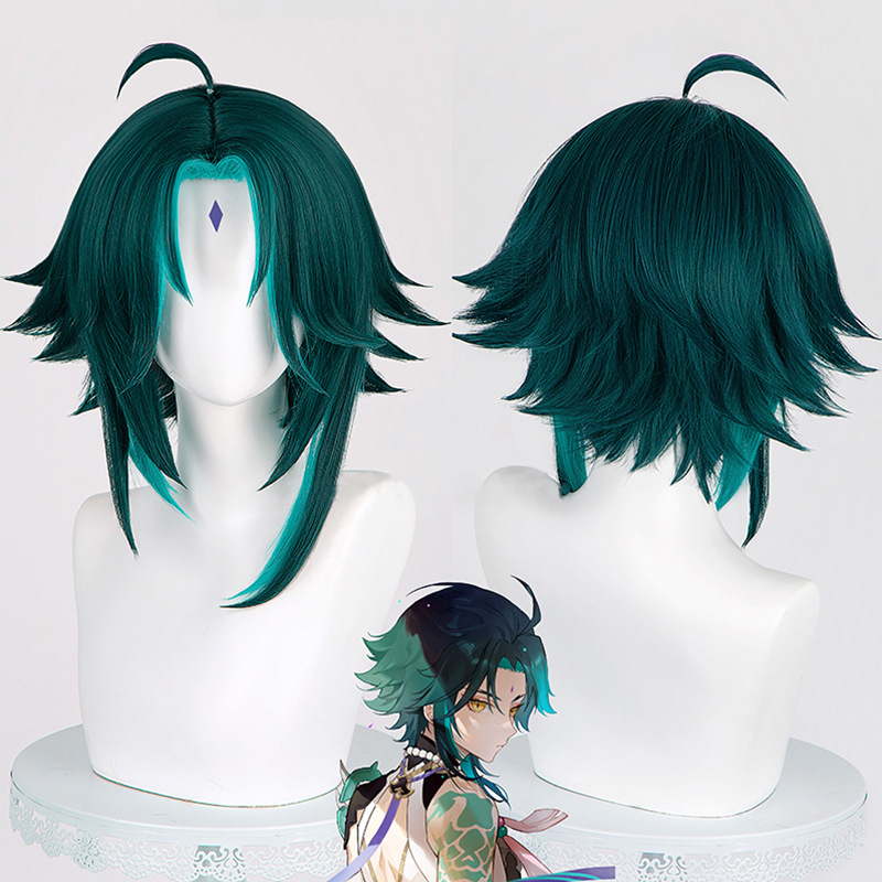 Anime cosplay COS paróka – rövid haj, hőálló huzal, modell WIG-719C, festhető