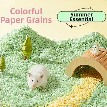 Așternut pentru hamsteri din granule de hârtie, cu proprietăți de deodorare și absorbție, marca Yee