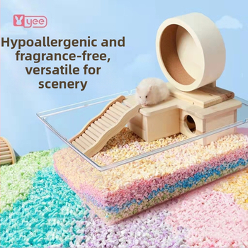 Așternut pentru hamsteri din granule de hârtie, cu proprietăți de deodorare și absorbție, marca Yee