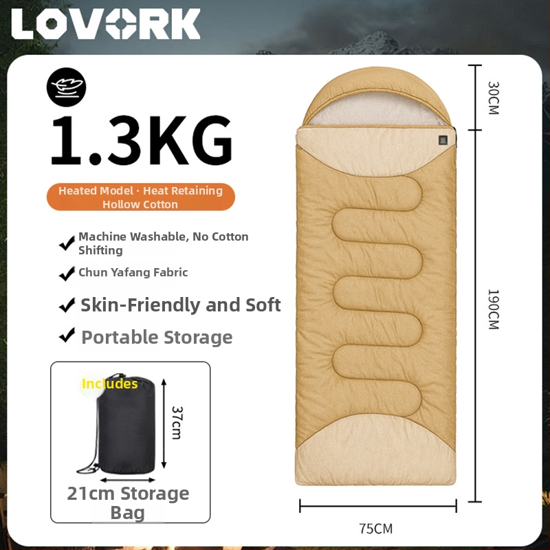 Spavaći vreć za odrasle, četiri sezone, dvostruki, tip omotnice, lagan