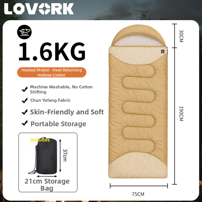 Spavaći vreć za odrasle, četiri sezone, dvostruki, tip omotnice, lagan