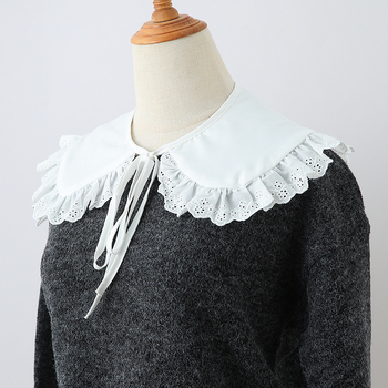 Guler fals pentru fete, stil japonez, guler dantelat de păpușă, fular mic (Material: Mătase; Gen: Feminin; Sezoane: Vară, Primăvară, Toamnă, Iarnă; Conținut de mătase: >96%)