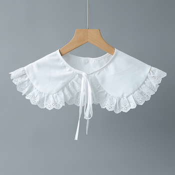 Guler fals pentru fete, stil japonez, guler dantelat de păpușă, fular mic (Material: Mătase; Gen: Feminin; Sezoane: Vară, Primăvară, Toamnă, Iarnă; Conținut de mătase: >96%)