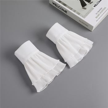 Mrežasti čipkasti ovratnik od šifona s lažnim rukavima – ženski ukras