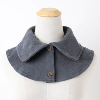 Ženski zimski šal za vrat s uspravnim ovratnikom – poliester zaštita vrata, jesen 2025