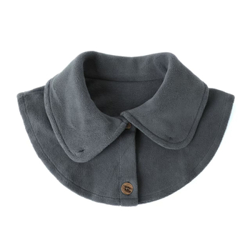 Ženski zimski šal za vrat s uspravnim ovratnikom – poliester zaštita vrata, jesen 2025