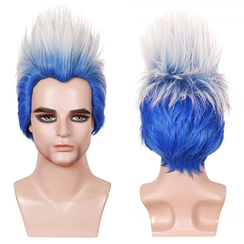 Perucă bărbătească Yn268, lungime scurtă, fibră rezistentă la temperatură, procesare mecanică, nu se vopsește și nu se poate face perm, stil cosplay realist european/american