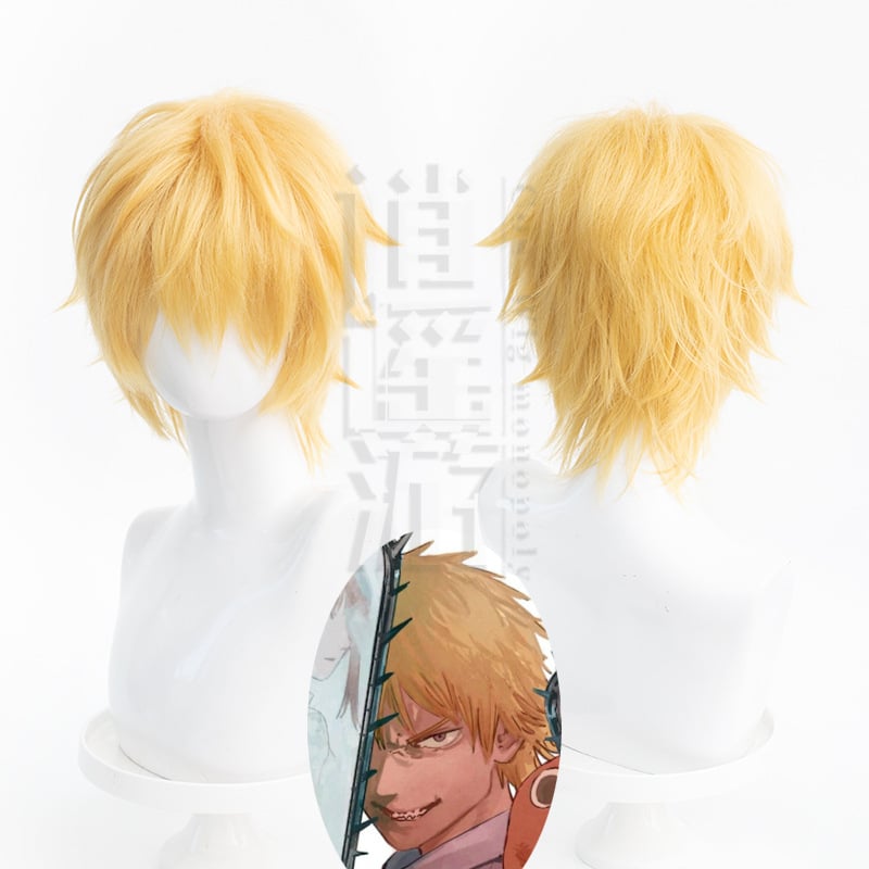 Perucă cosplay Chainsaw Man Denji, structură cu dublu strat, fibre rezistente la temperatură, vopsire fără căldură, modelare mecanică