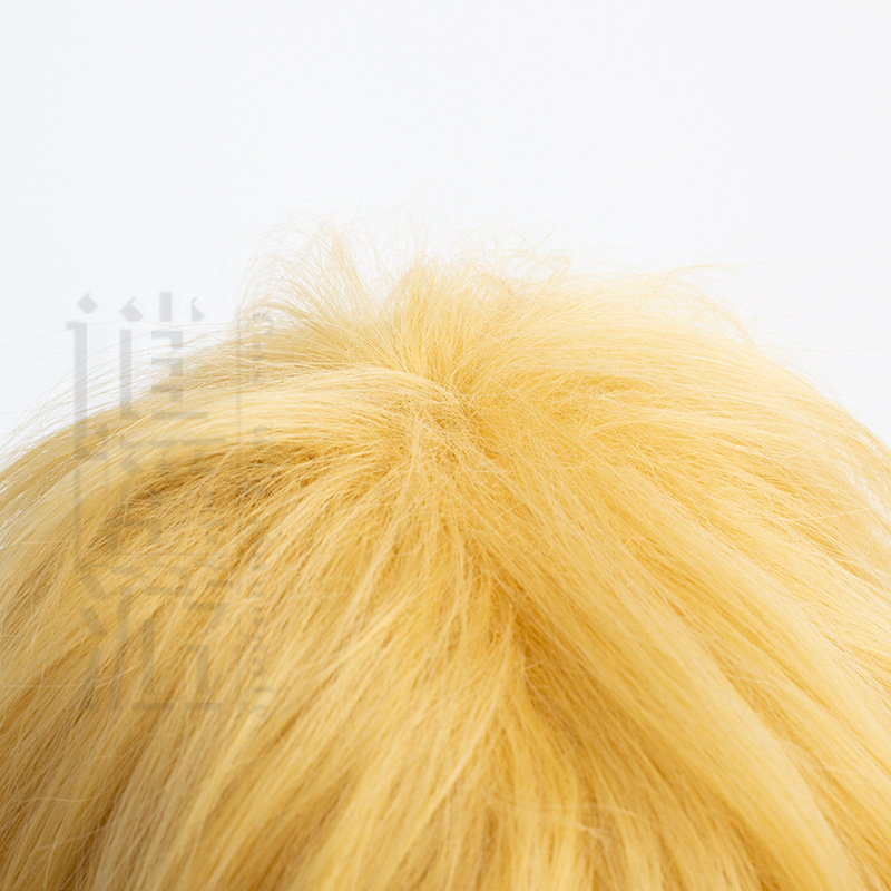 Perucă cosplay Chainsaw Man Denji, structură cu dublu strat, fibre rezistente la temperatură, vopsire fără căldură, modelare mecanică