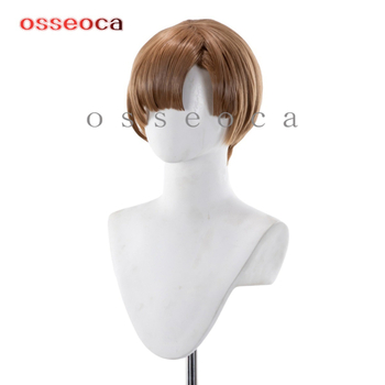 Cosplay paróka, modell 70021, rövid haj, magas hőmérsékletű rost, festhető, feldolgozási technológia: mechanizmus