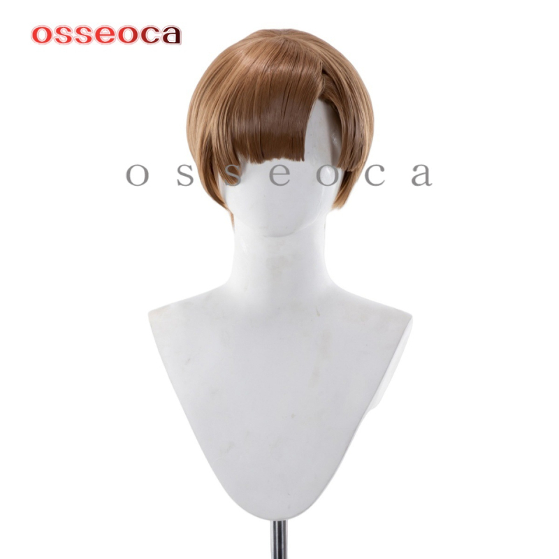 Cosplay paróka, modell 70021, rövid haj, magas hőmérsékletű rost, festhető, feldolgozási technológia: mechanizmus
