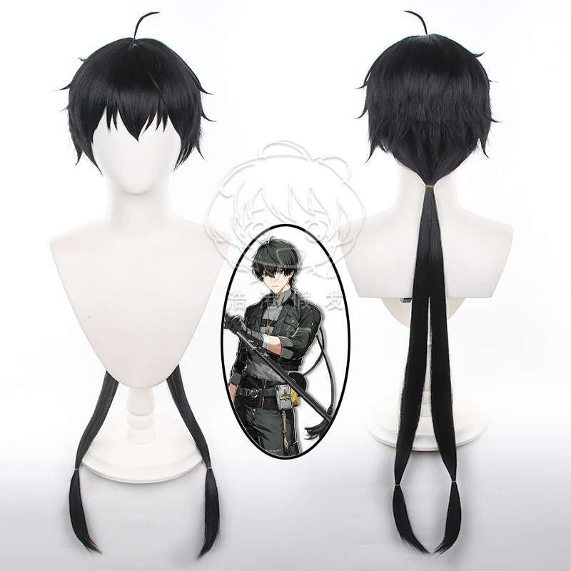 Haogang Cosplay paróka: hosszú lófarok, hőálló rost, festhető, anime stílus