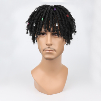 Muška perika za dreadlock s volumenom – NSFK01, visokotemperaturna žica, mehanička obrada