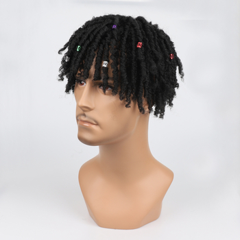 Muška perika za dreadlock s volumenom – NSFK01, visokotemperaturna žica, mehanička obrada